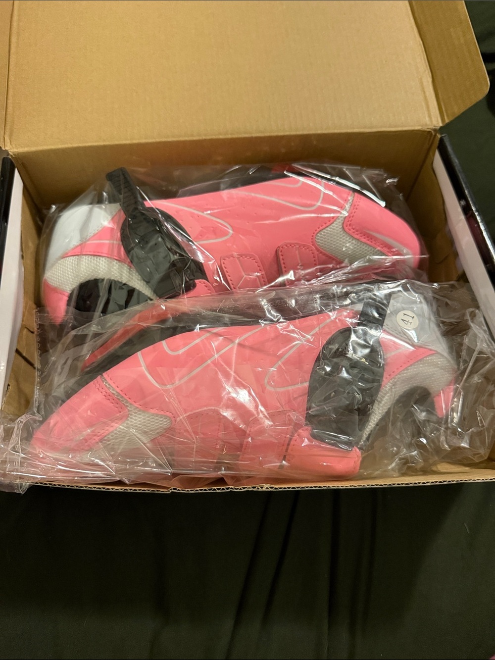 Pink Athletic Sneakers with Velcro Straps